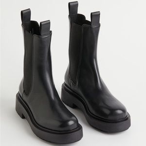 H&M High Profile Black Chelsea Boot